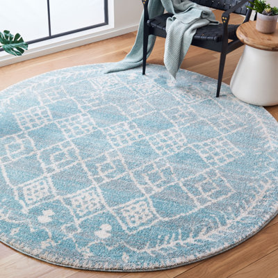 Emberly Aqua/Ivory Rug