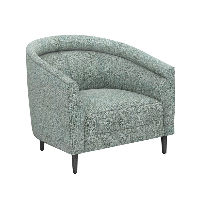 Capri Barrel Chair, Dark Gray, Pool Rayon/Viscose
