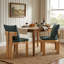 Ensemble de 2 chaises de salle à manger d'intérieur avec conception ergonomique et structure en bois d'hévéa d'intérieur-1338886832