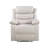 Eilbra Beige Synthetic Leather Power Motion Recliner-2050421492