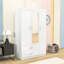 Armoire 3 portes avec tablettes et deux tiroirs-857839052