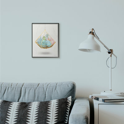 «Succulent Basket Gold Grey», impression