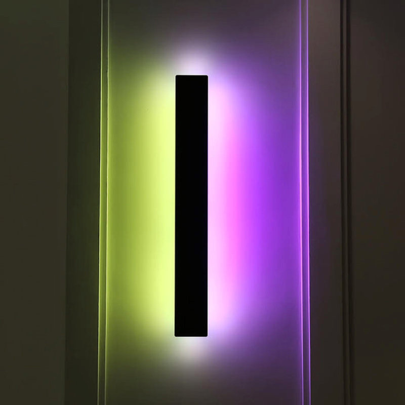 Noire Wall Lamp with a Plug, 16" H x 4" W x 2" D
