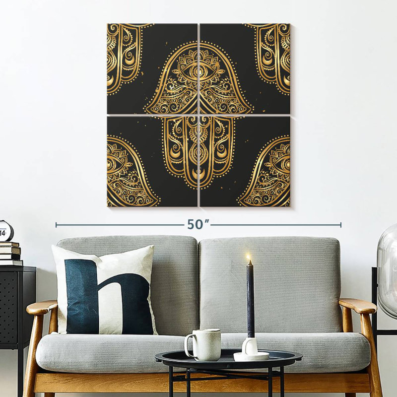Hamsa ornementale Kerrick, H 32 po x l 32 po