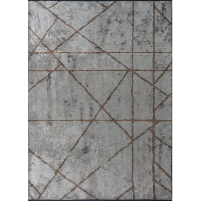 Tapis gris / brun Rapture