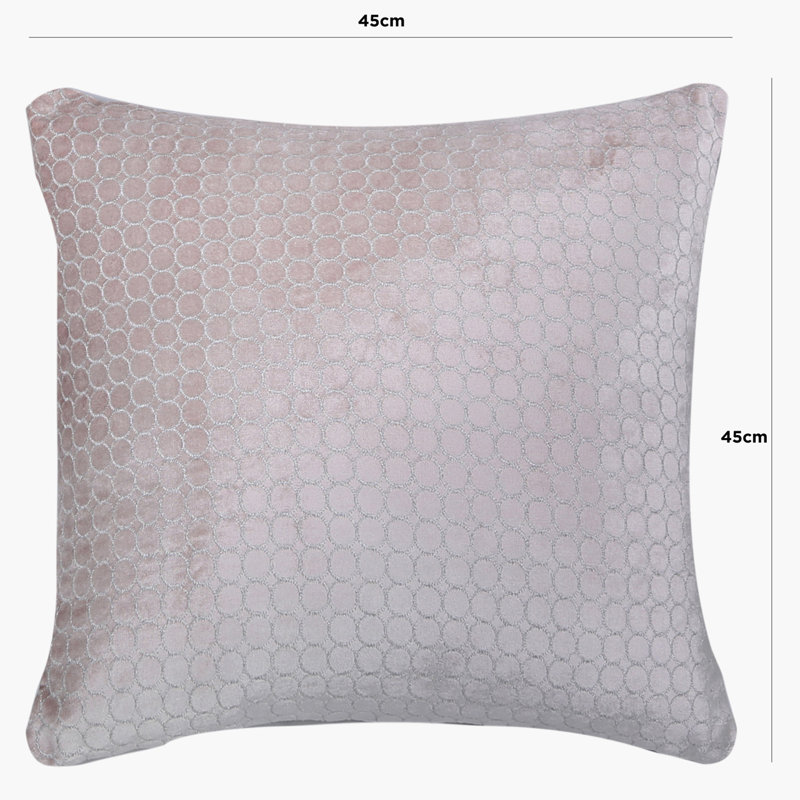 Ervin Square Throw Pillow Cover, Pink