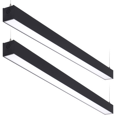 Acie 4FT 3CCT Linkable LED Linear Light Fixture, 40W/50W/60W Ultra Bright Downlight for High Ceiling