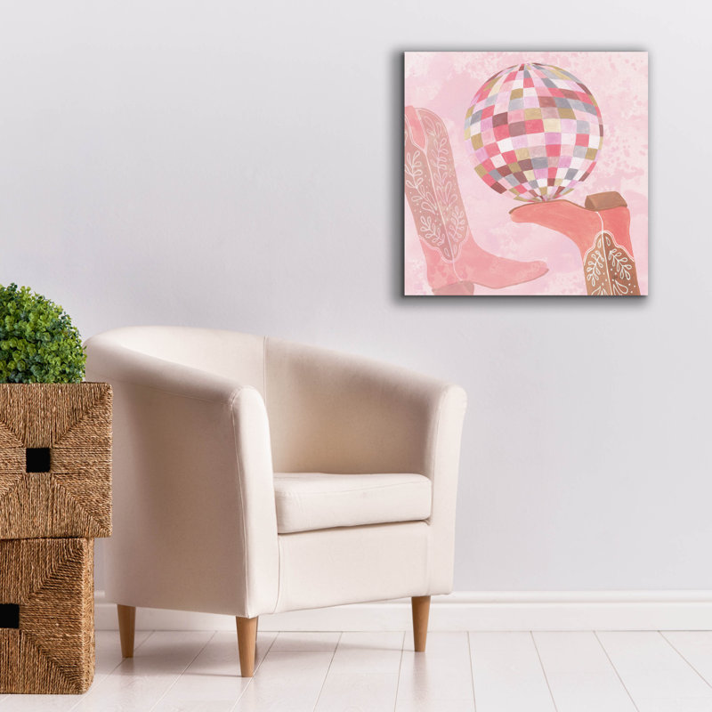 "Epo Graffiti" Disco Cowgirl 4 "par Yvette St. Amant, art mural sur toile, H 26 po x l 26 po x P 1,5 po