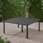 Table de salle à manger d'extérieur moderne en aluminium avec accents tissés-188472443