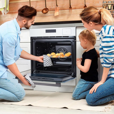 24" Electric Wall Oven, 2.5 cu.ft Convection Single Oven with Air Fry, 8 Cooking Modes, Touch Control, 3000W Built-in Kitchen Oven