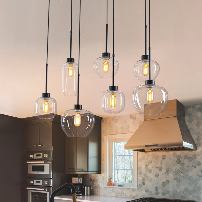 7 - Light Pendant, Satin Black