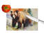 Grizzly Bear Glass Cutting Board Large