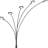 72" Five Light Led Arc Floor Lamp-1252613474