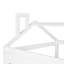 Twin Size House Bed Wood Bed With Twin Size Trundle ( White )