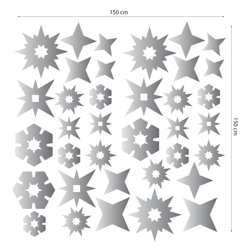 Abstract Non-Wall Damaging Wall Decal