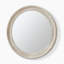 Becca Solid Wood Circular Hallway Wall Mirror - Simple Rustic Design
