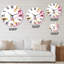Oiseau sur une fleur de cerisier - Horloge murale traditionnelle-93601846