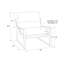 Chaise d'appoint rembourrée Sling