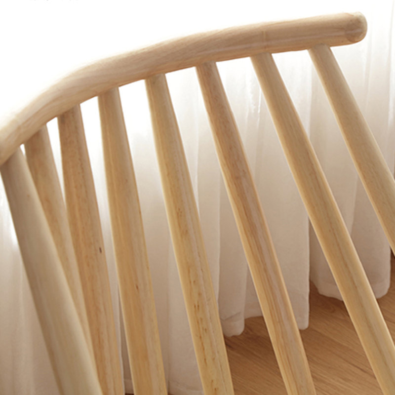 Comfortable and durable rubber wood rocking chair