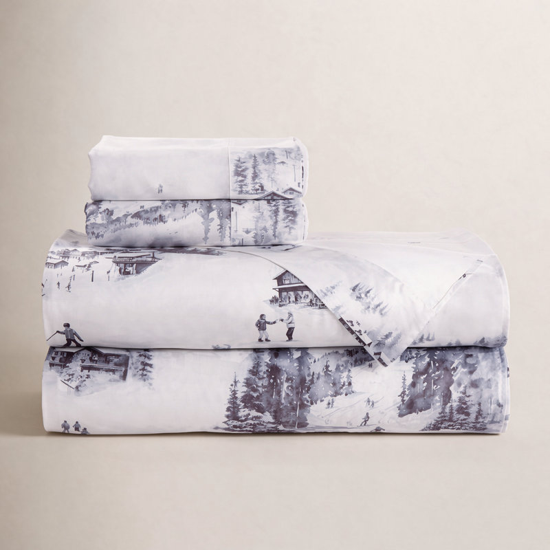 Ensemble de draps Riggi Toile Lyocell, Ensemble de draps et de 2 taies d'oreiller pour tr