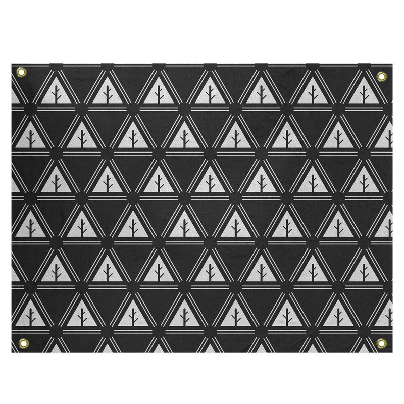 Tapisserie Barbra, H 26 po x l 36 po, Noir