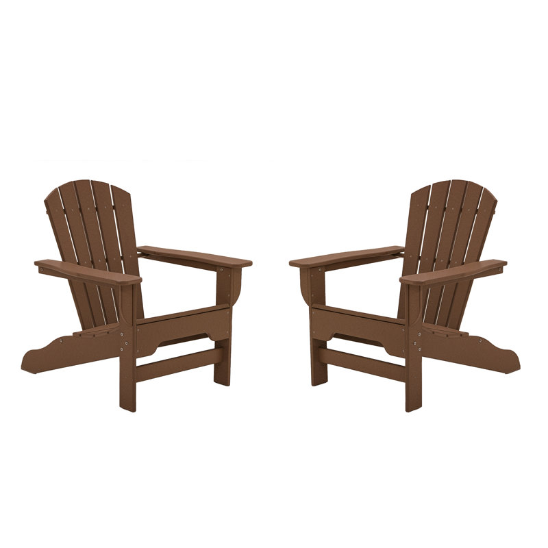 Chaise Adirondack en plastique Willene, Teck