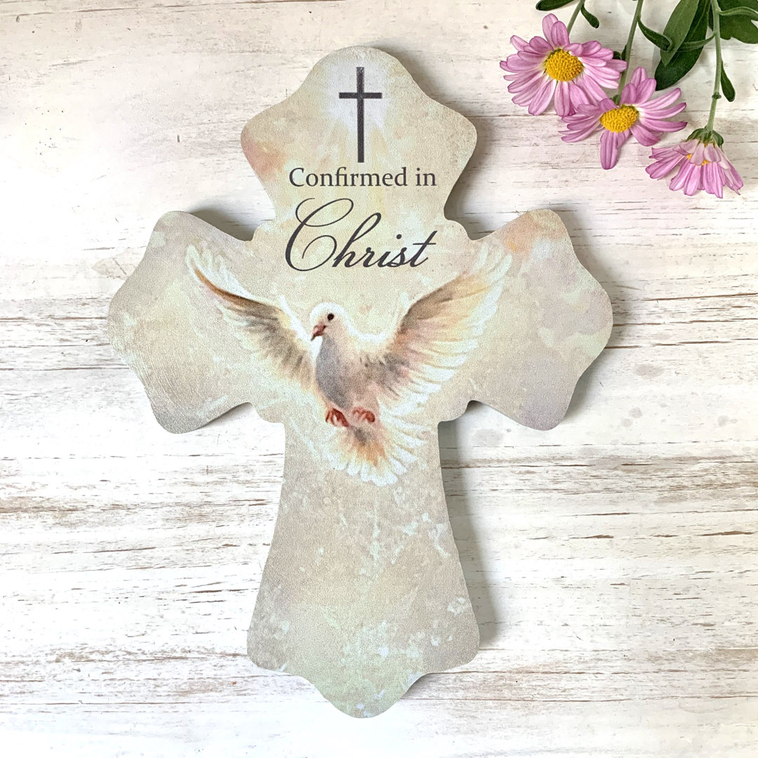 Confirmed in Christ Wooden Cross Glow Decor