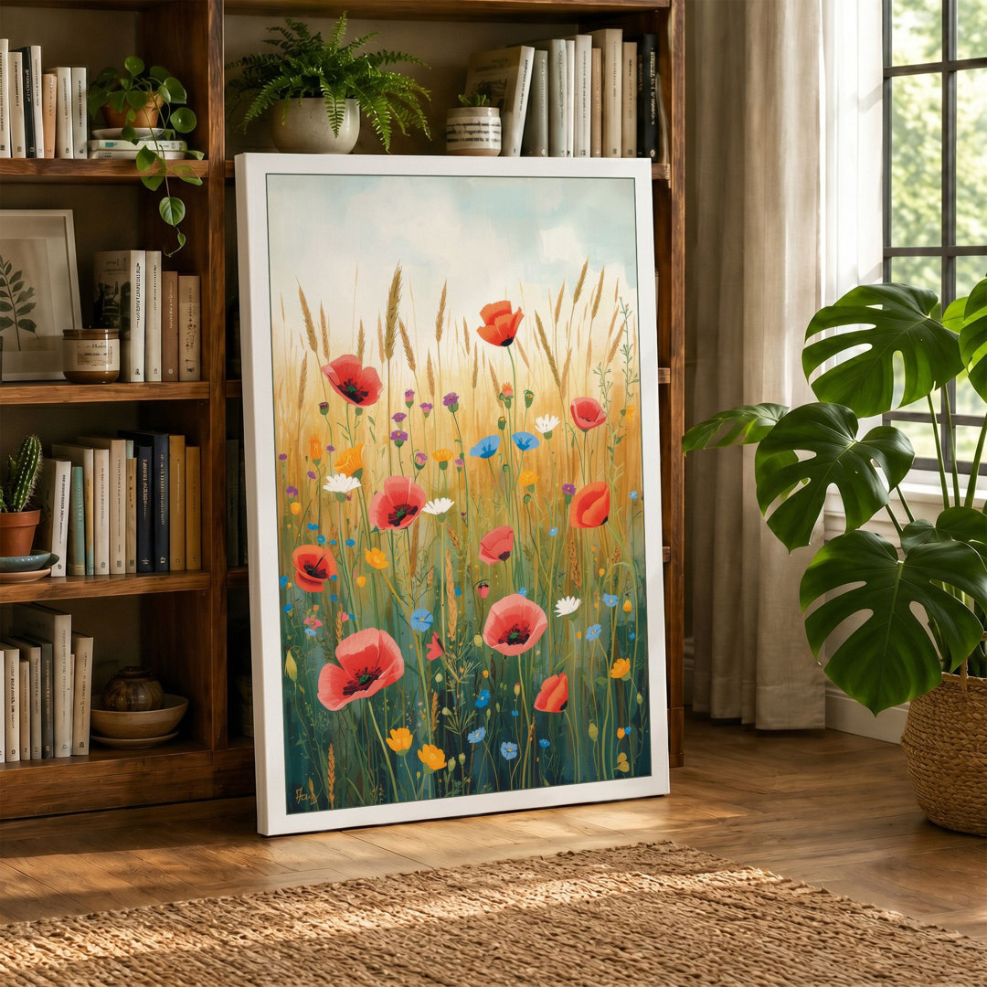 Wildflower Meadow Botanical - Wrapped Canvas