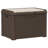 Garden Storage Box Brown Polypropylene PP Large Outdoor Patio Storage Box Spacious Design-1569402033