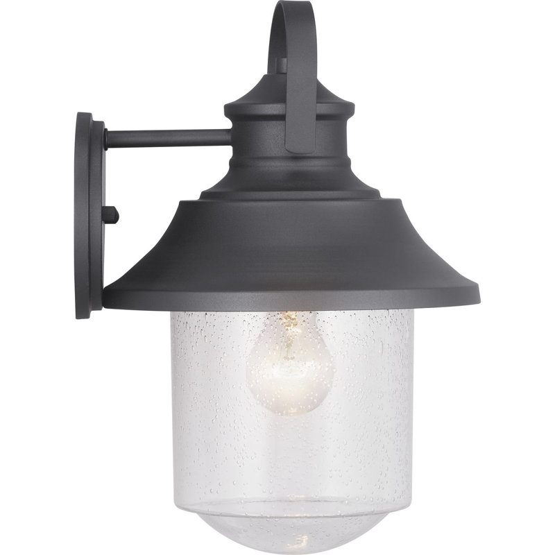 Lanterne murale d'extérieur Vorodan, Noir, 14.88" H x 10" lx 10.75" D