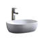 Lavabo de salle de bain vasque ovale en porcelaine vitreuse Modern