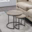 Aniyiah 2PC Round Nesting Tables Grey