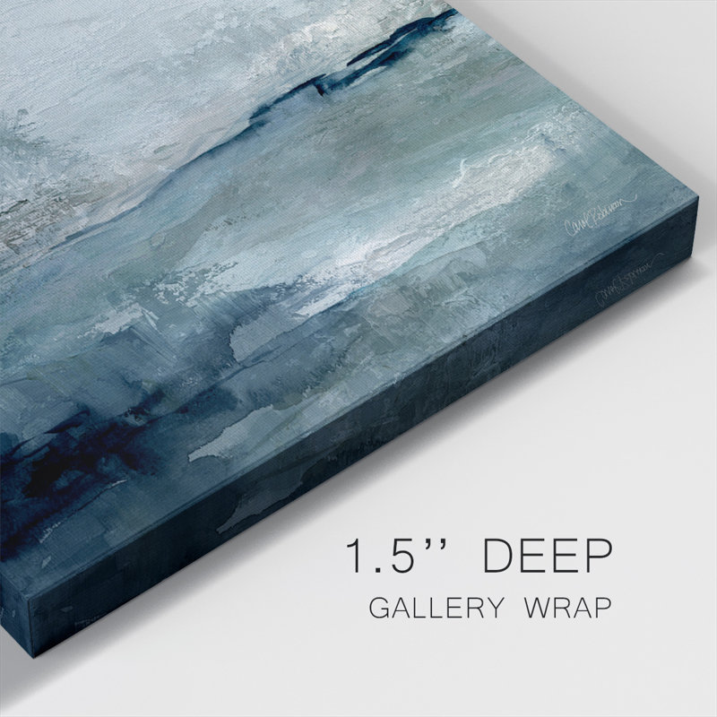 Indigo varech IV sur toile