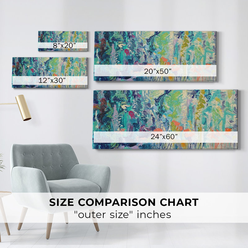 " Downpour Butterflies ", 20" H x 50" W x 1.5" D