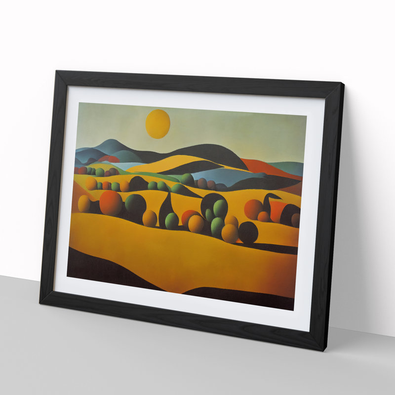 Spectacular Spring Meadow - Framed Print, 25cm H x 34cm W x 2cm D, Black