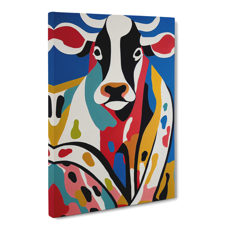 Abstract Cow - Wrapped Canvas, 50cm H x 35cm W x 3cm D