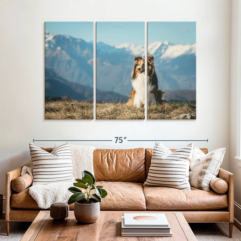 Brampt Shetland Sheepdog, 42" H x 65" W