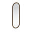 Miroir ovale en fer de style antique, or - Élégant beauté du salon, de la chambre à coucher, de l'entrée