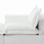 Chaise longue modulaire rembourrée en chenille beige avec repose-pieds amovible - entièrement compressée, aucun assemblage requis-1897688184-1897707336