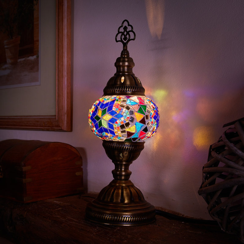 Karlie Metal Lighting Lamp, Blue/Yellow/Green