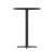 Carrus Round Laminate Table Top with Height Table Base-31302219-31302221