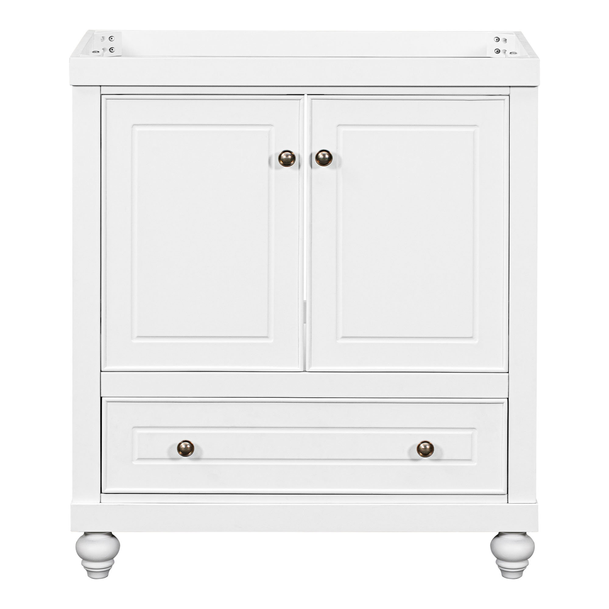 Oversgo Single Bathroom Vanity Base Only in White | Wayfair