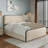 Modern Metal Bed Frame With Upholstered Headboard And Footboard-1089144930-1089144952-1075656146
