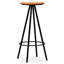 Tabouret de bar industriel en bois récupéré-1198531117