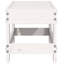 Darron Rectangular Solid Wood Outdoor Side Table - 30 cm W 62 cm D-2098335296