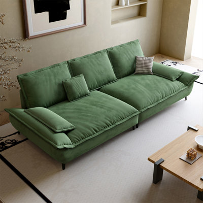 Coussin modulaire vert 100% polyester