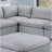Melody Grey Sectional With Pullout