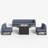 Ezzo 6 - Person Patio Conversation Set with Cushions-1486244576