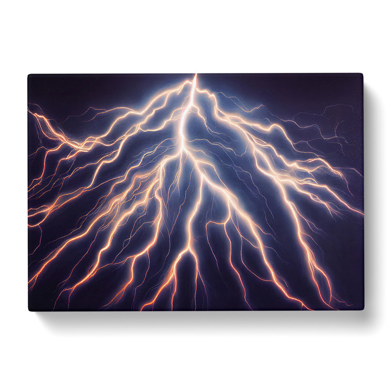 Enticing Lightning Bolts Vol.4 - Wrapped Canvas, 50cm H x 76cm W x 3cm D