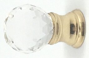 7/8"" Diameter Round Knob -  Crystalite, P-CR20-BB